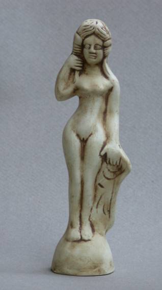 Vénus anadyomène, Figurine en terre blanche, semblable au figurines en terre blanche de l'Allier, origine Argentomagus, Argenton sur Creuse